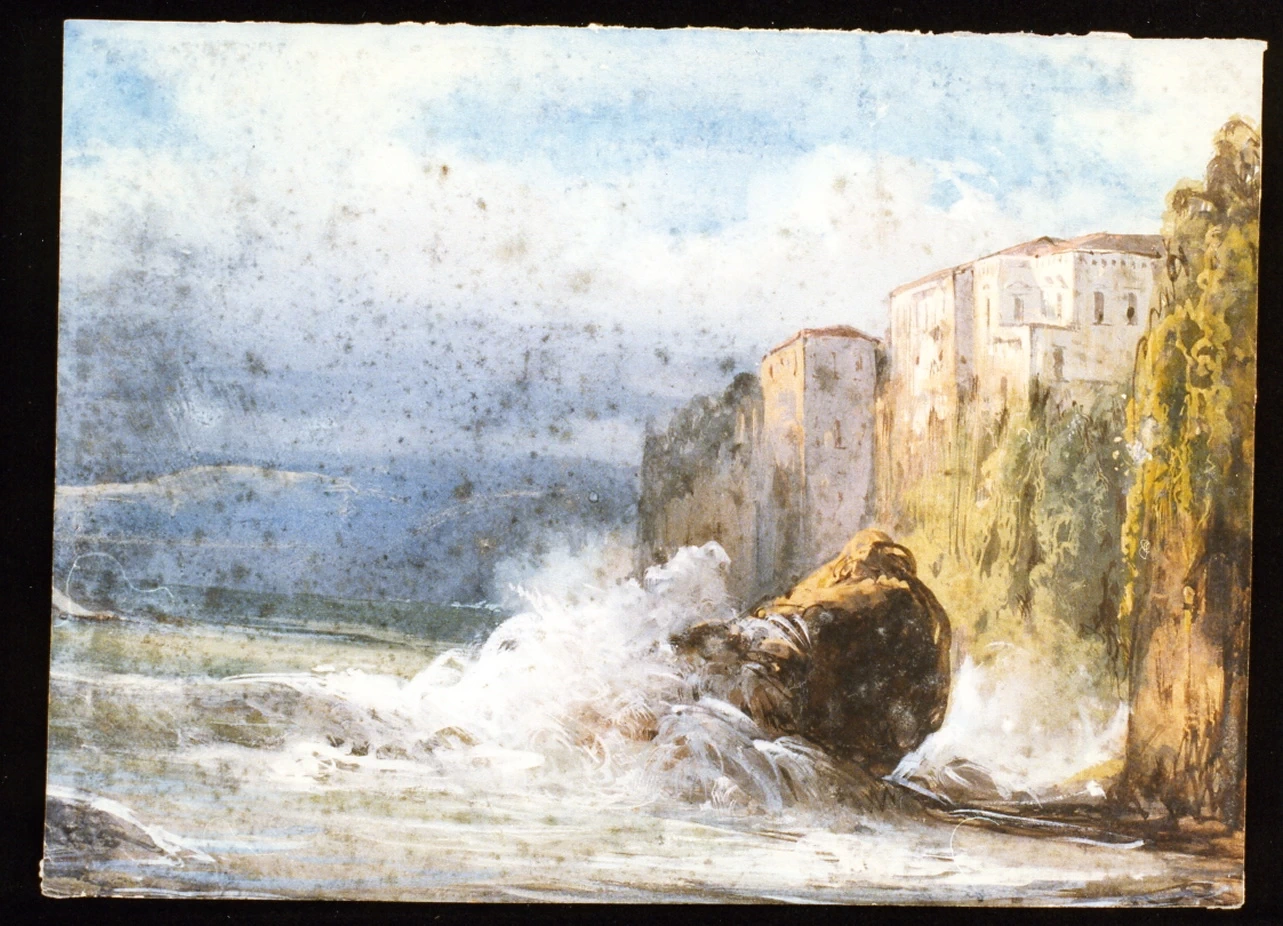 Veduta della costiera sorrentina con la casa del Tasso - Museo Nazionale di san Martino, Napoli